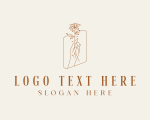 Skincare - Flower Hand Spa logo design