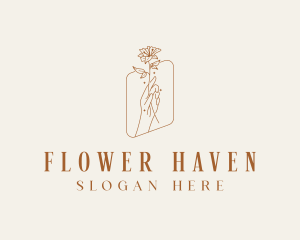 Flower Hand Spa logo design