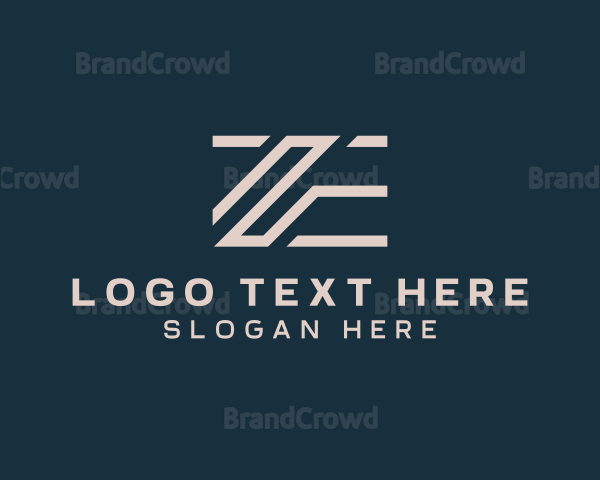 Professional Company Letter ZE Logo