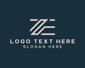 Stock Broker - Professional Company Letter ZE logo design