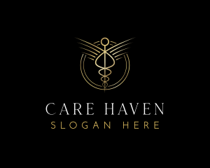 Nursing - Medical Healthcare Caduceus logo design