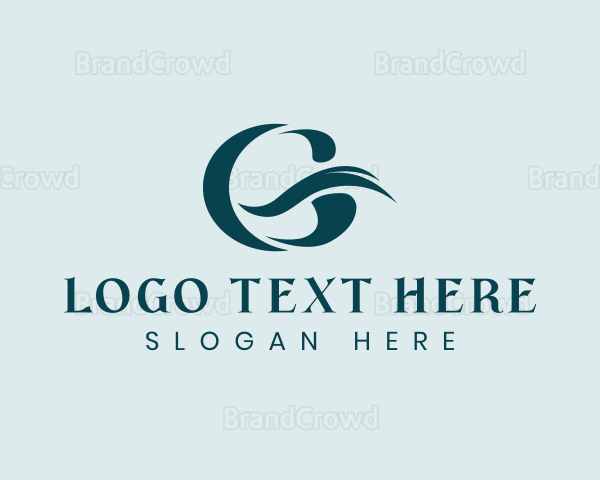Stylish Swoosh Brand Letter G Logo