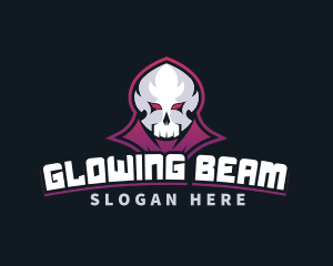 Grim Reaper Gaming Skull Avatar logo design