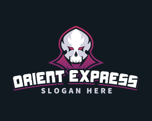 Grim Reaper Gaming Skull Avatar logo design