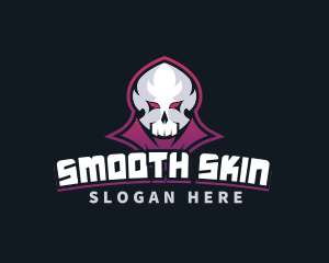 Grim Reaper Gaming Skull Avatar logo design