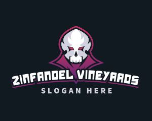 Grim Reaper Gaming Skull Avatar logo design