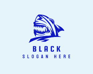 Aquatic - Shark Predator Head logo design