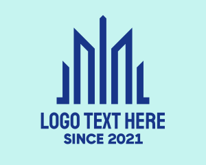 Broker - Blue Property Construction logo design