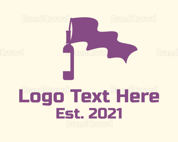 Purple Bottle Flag Logo