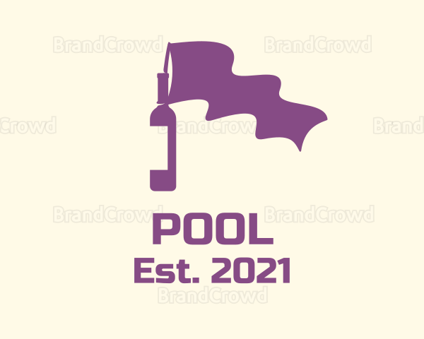 Purple Bottle Flag Logo