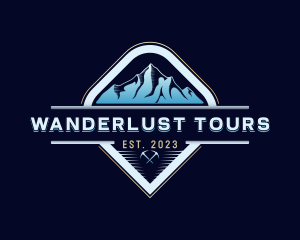 Outdoor Mountaineer Adventure logo design