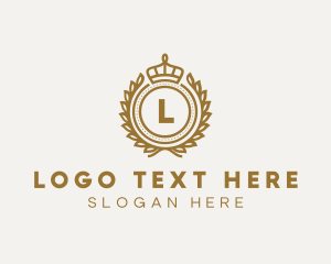 Royal - Luxury Crown Badge logo design