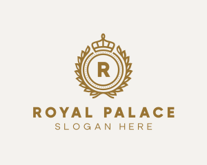 Luxury Crown Badge logo design