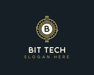 Blockchain Tech Crypto logo design