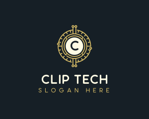 Blockchain Tech Crypto logo design