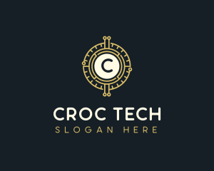 Blockchain Tech Crypto logo design