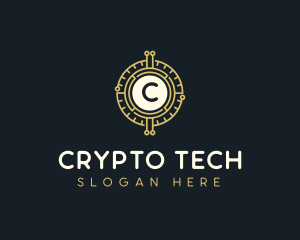 Cryptocurrency - Blockchain Tech Cryptocurrency logo design