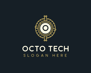 Blockchain Tech Crypto logo design