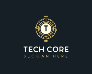 Blockchain Tech Crypto logo design