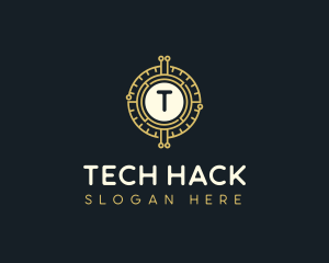 Blockchain Tech Crypto logo design