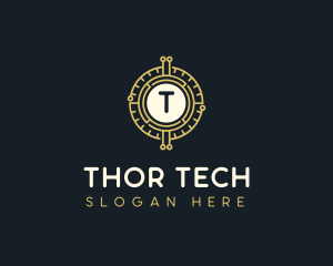 Blockchain Tech Crypto logo design