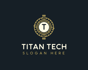 Blockchain Tech Crypto logo design