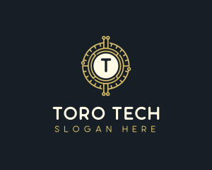 Blockchain Tech Crypto logo design