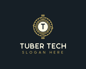 Blockchain Tech Cryptocurrency logo design