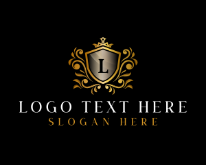 Royal - Shield Luxe Crown logo design