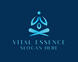 Well Being - Wellness Meditate Yoga logo design