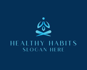 Wellness Meditate Yoga logo design