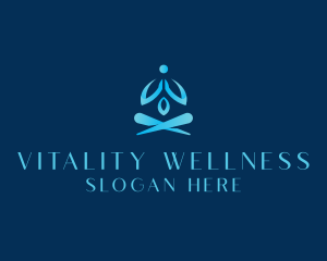 Wellness Meditate Yoga logo design