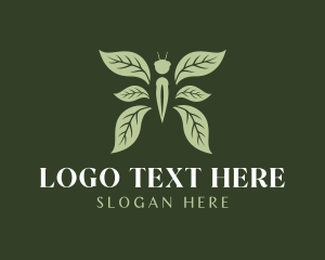 Transformation - Nature Leaf Butterfly logo design