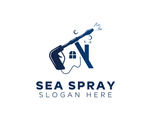 Pressure Washer House logo design