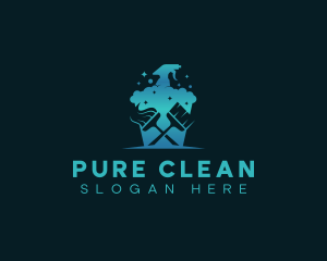 Cleaning Maintenance Sanitation logo design