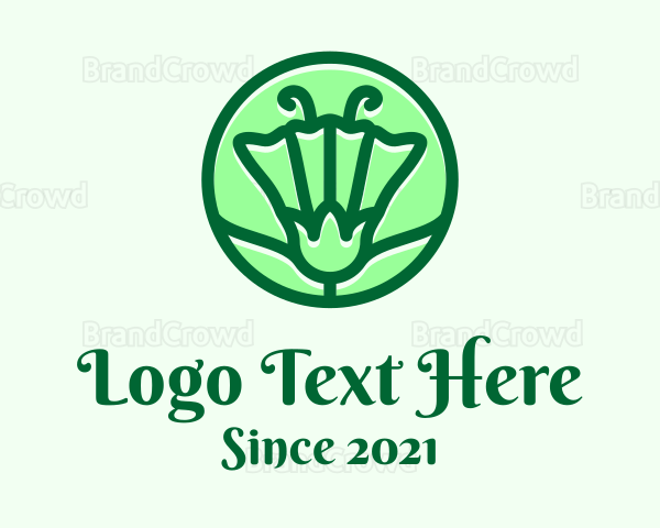 Green Flower Circle Logo