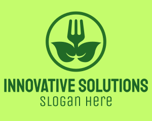 Round - Vegetarian Salad Bar logo design