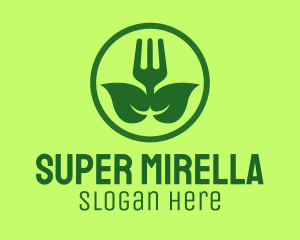 Round - Vegetarian Salad Bar logo design