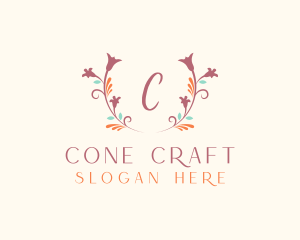 Floral Natural Cosmetics logo design