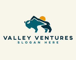 Valley Mountain Bison logo design