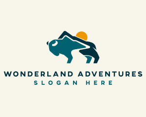 Valley Mountain Bison logo design