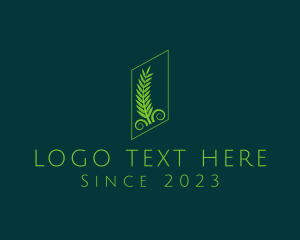 Landscape Gardener - Elegant Palm Leaves logo design