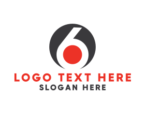 Negative Space - Circle Media Studio Number 6 logo design