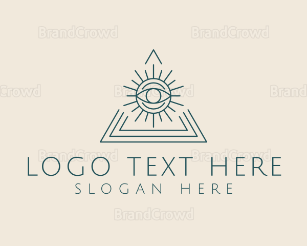 Bohemian Tarot Pyramid Eye Logo