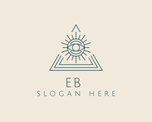 Bohemian Tarot Pyramid Eye  Logo