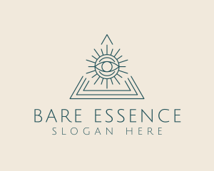 Bohemian Tarot Pyramid Eye  logo design