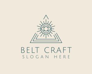 Bohemian Tarot Pyramid Eye  logo design