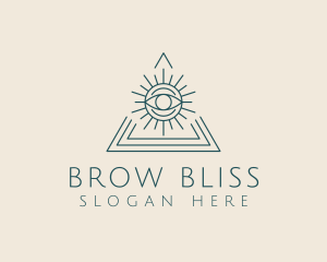 Bohemian Tarot Pyramid Eye  logo design