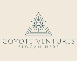 Bohemian Tarot Pyramid Eye  logo design