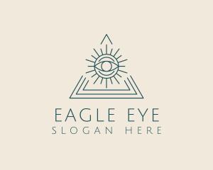 Bohemian Tarot Pyramid Eye  logo design